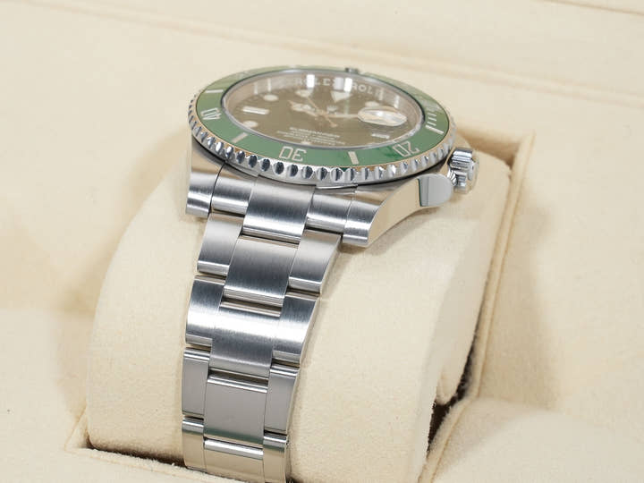 ロレックス サブマリーナー デイト Ref.116610LV ステンレススチール グリーン文字盤 美中古 8xs5uguo