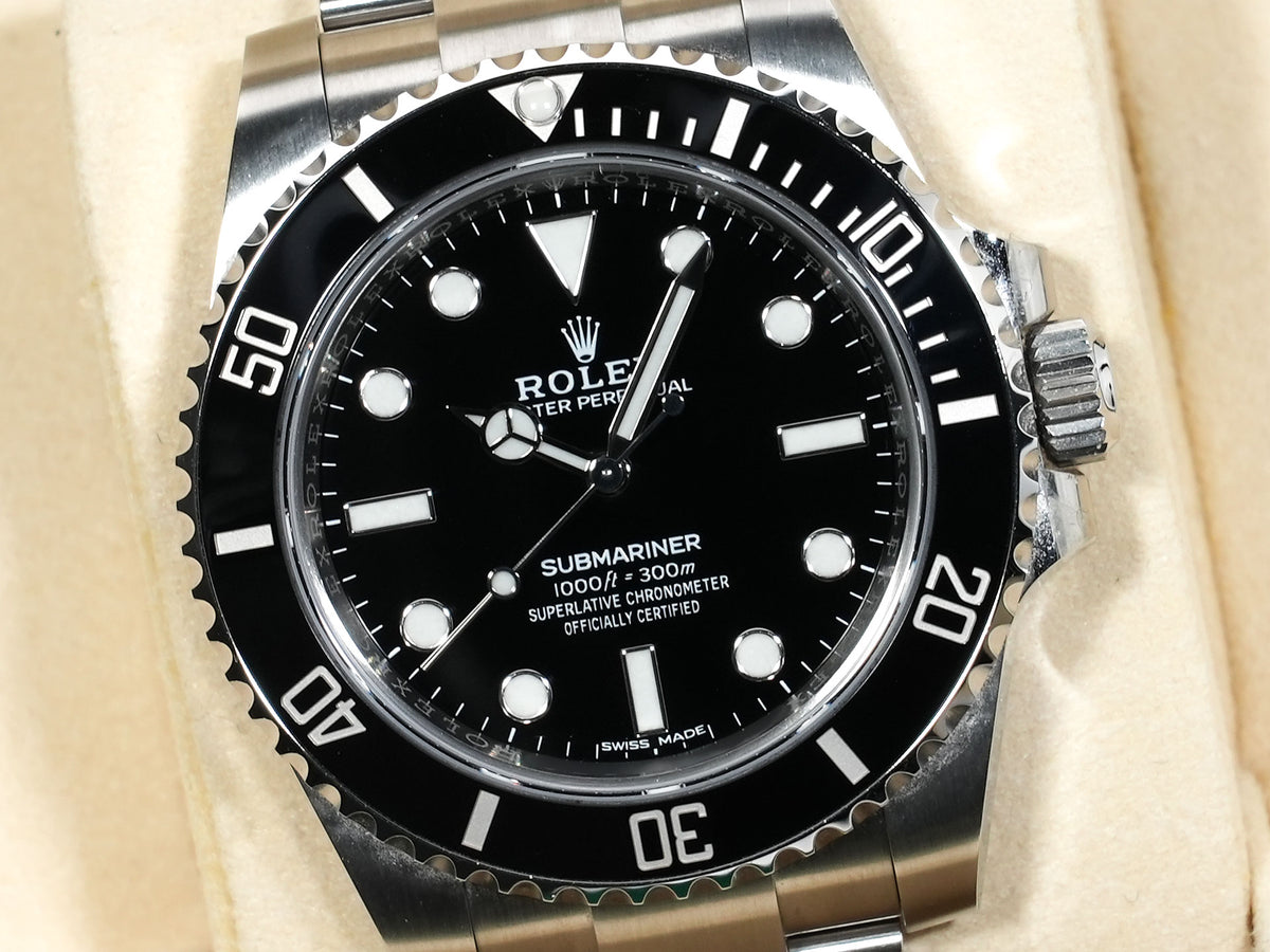 ロレックス サブマリーナー ノンデイト Ref.114060 ステンレススチール ブラック文字盤 中古 6r9attp6