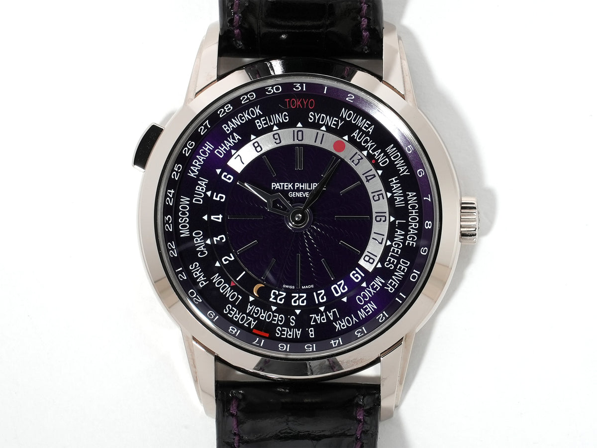パテックフィリップ コンプリケーション ワールドタイム デイト Ref.5330G-010 ホワイトゴールド パープル文字盤 未使用 h5ys5qrt