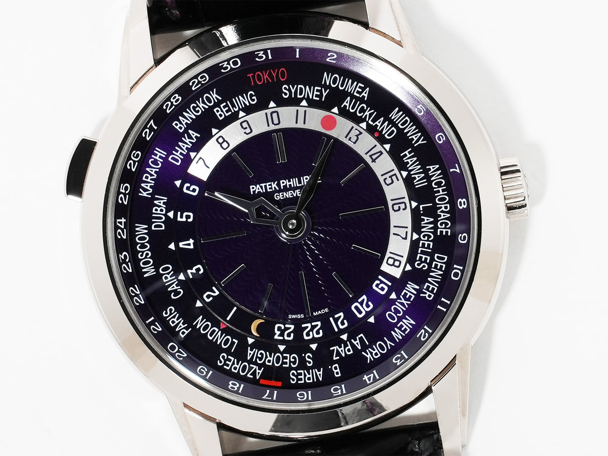 パテックフィリップ コンプリケーション ワールドタイム デイト Ref.5330G-010 ホワイトゴールド パープル文字盤 未使用 h5ys5qrt