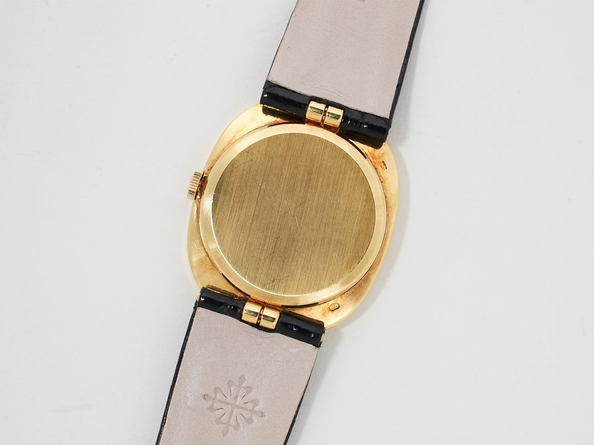 パテックフィリップ ゴールデンエリプス Ref.3848J イエローゴールド ブルー文字盤 中古 eey5vtfb