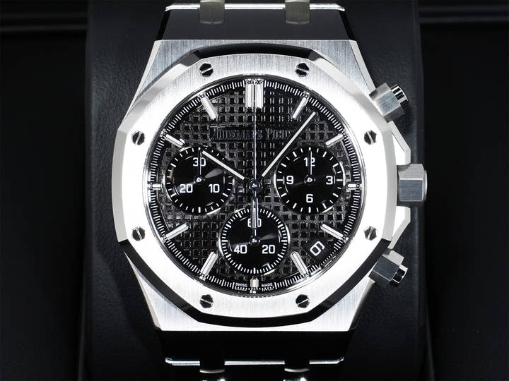 オーデマピゲ ロイヤルオーク クロノグラフ 50周年記念 Ref.26240ST.OO.1320ST.02 ステンレススチール ブラック文字盤 未使用 73dphxvd