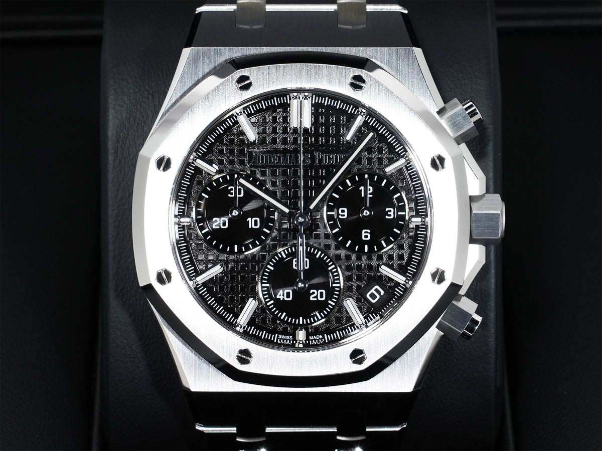 オーデマピゲ ロイヤルオーク クロノグラフ 50周年記念 Ref.26240ST.OO.1320ST.02 ステンレススチール ブラック文字盤 未使用 73dphxvd