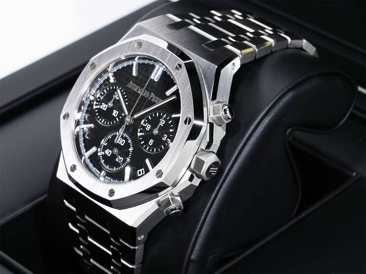 オーデマピゲ ロイヤルオーク クロノグラフ 50周年記念 Ref.26240ST.OO.1320ST.02 ステンレススチール ブラック文字盤 未使用 73dphxvd
