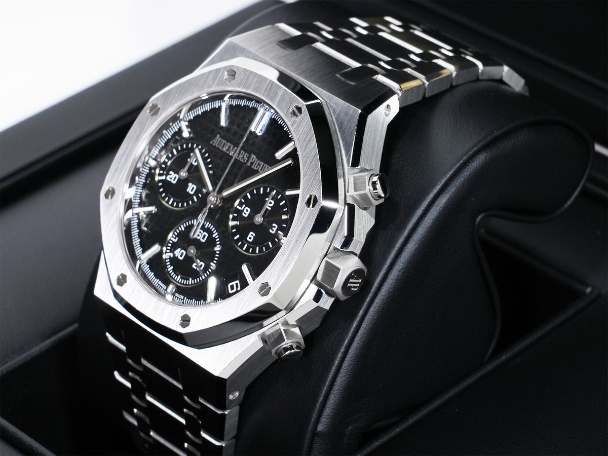 オーデマピゲ ロイヤルオーク クロノグラフ 50周年記念 Ref.26240ST.OO.1320ST.02 ステンレススチール ブラック文字盤 未使用 73dphxvd