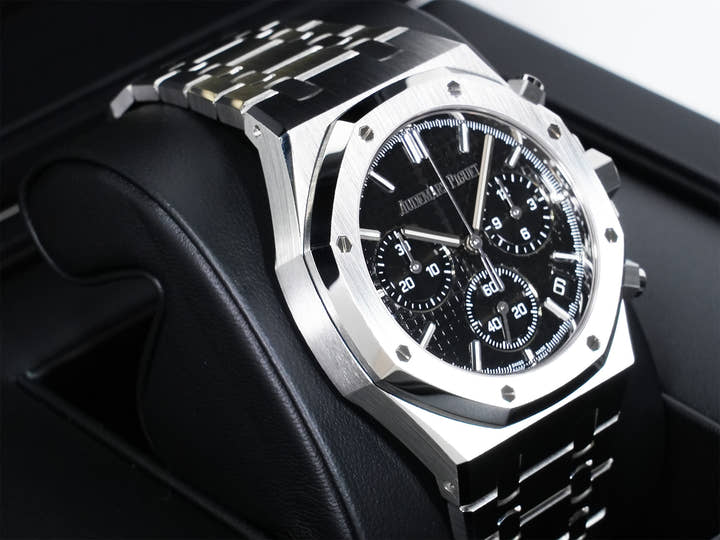 オーデマピゲ ロイヤルオーク クロノグラフ 50周年記念 Ref.26240ST.OO.1320ST.02 ステンレススチール ブラック文字盤 未使用 73dphxvd