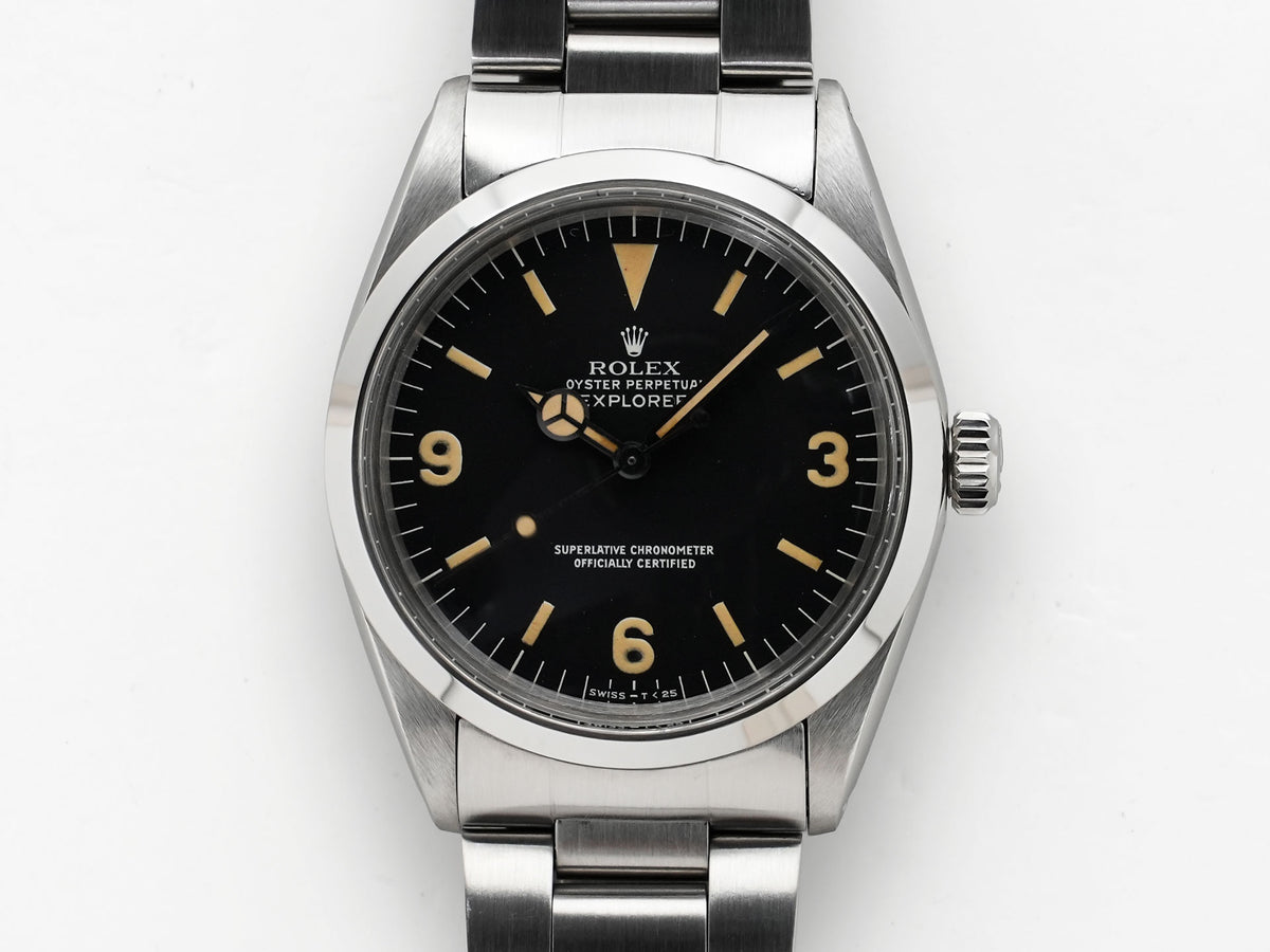 ロレックス エクスプローラーI Ref.1016 ステンレススチール ブラック文字盤 中古 qbabayrt