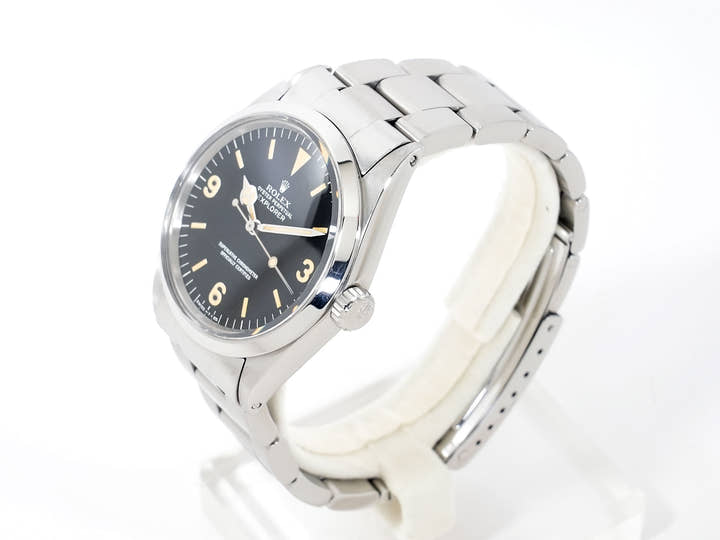 ロレックス エクスプローラーI Ref.1016 ステンレススチール ブラック文字盤 中古 qbabayrt