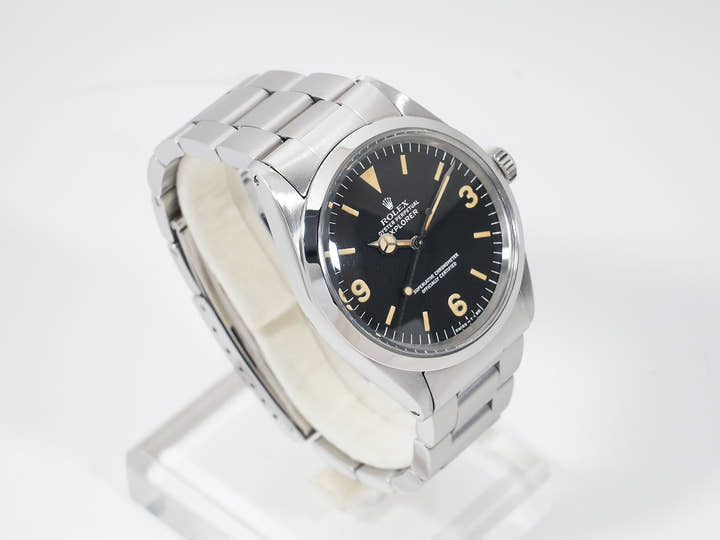 ロレックス エクスプローラーI Ref.1016 ステンレススチール ブラック文字盤 中古 qbabayrt