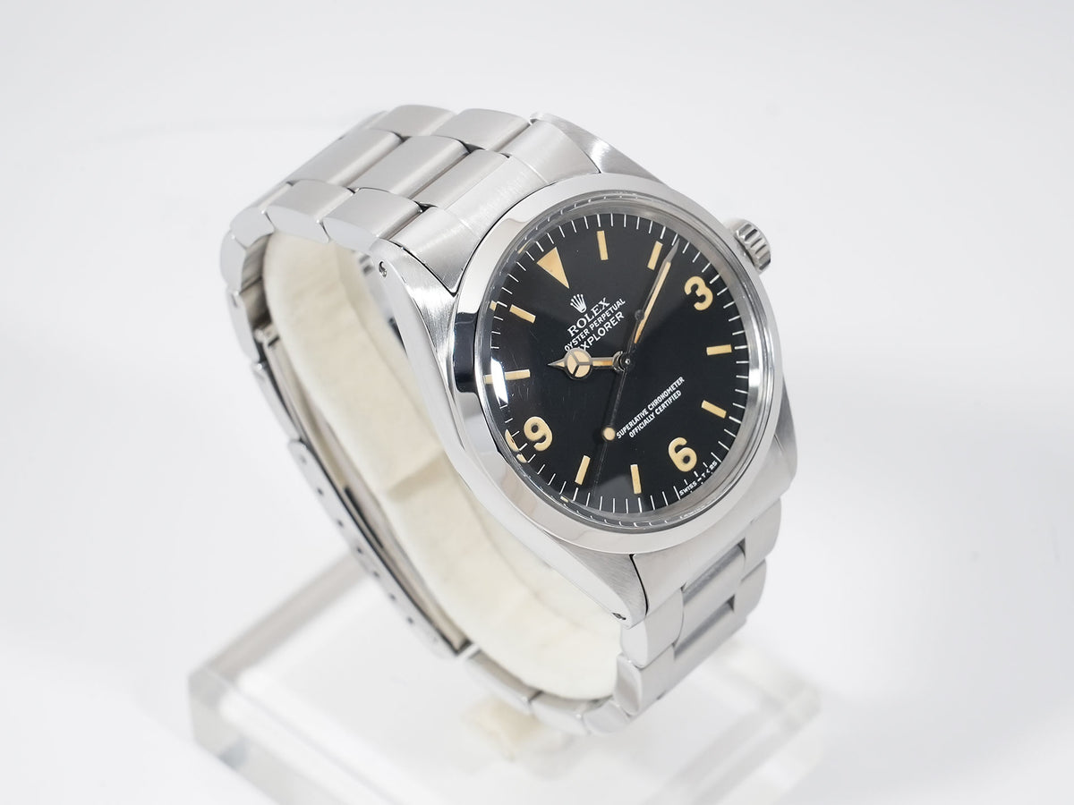 ロレックス エクスプローラーI Ref.1016 ステンレススチール ブラック文字盤 中古 qbabayrt