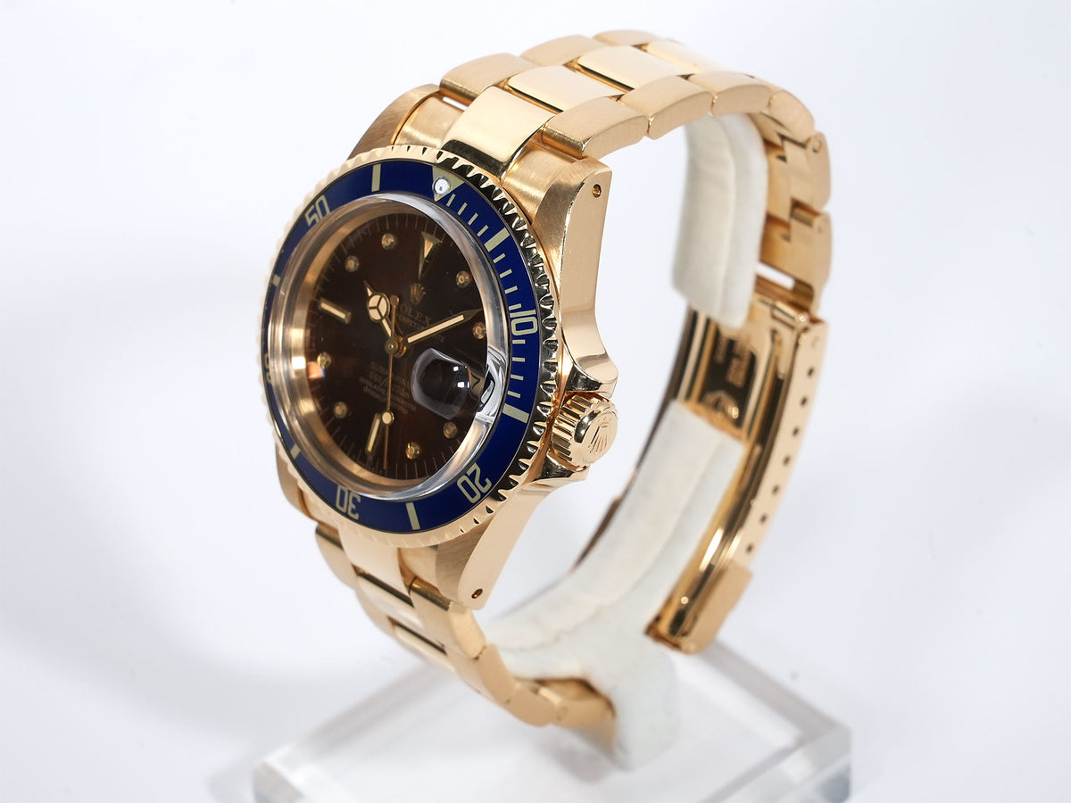 ロレックス サブマリーナー デイト Ref.1680/8 イエローゴールド ブルー文字盤 中古 esoad5tu
