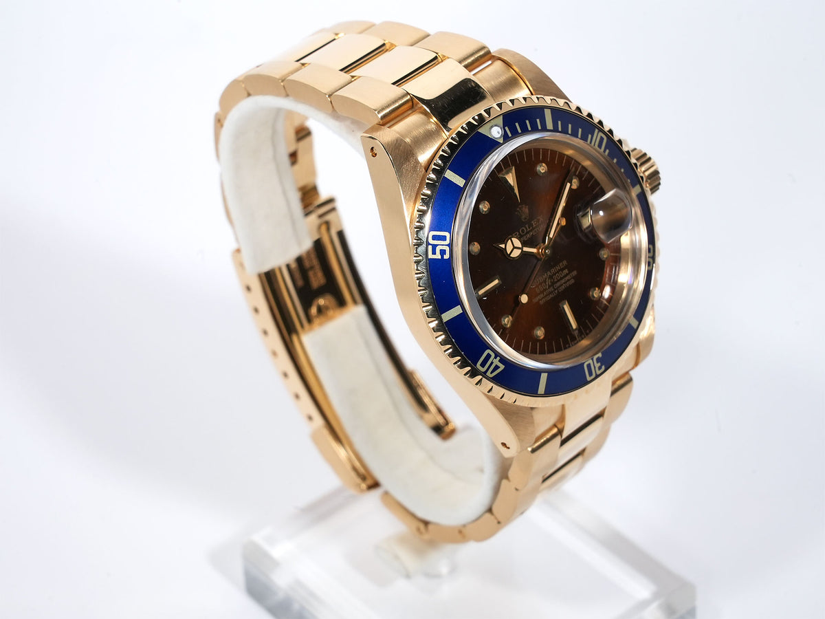 ロレックス サブマリーナー デイト Ref.1680/8 イエローゴールド ブルー文字盤 中古 esoad5tu