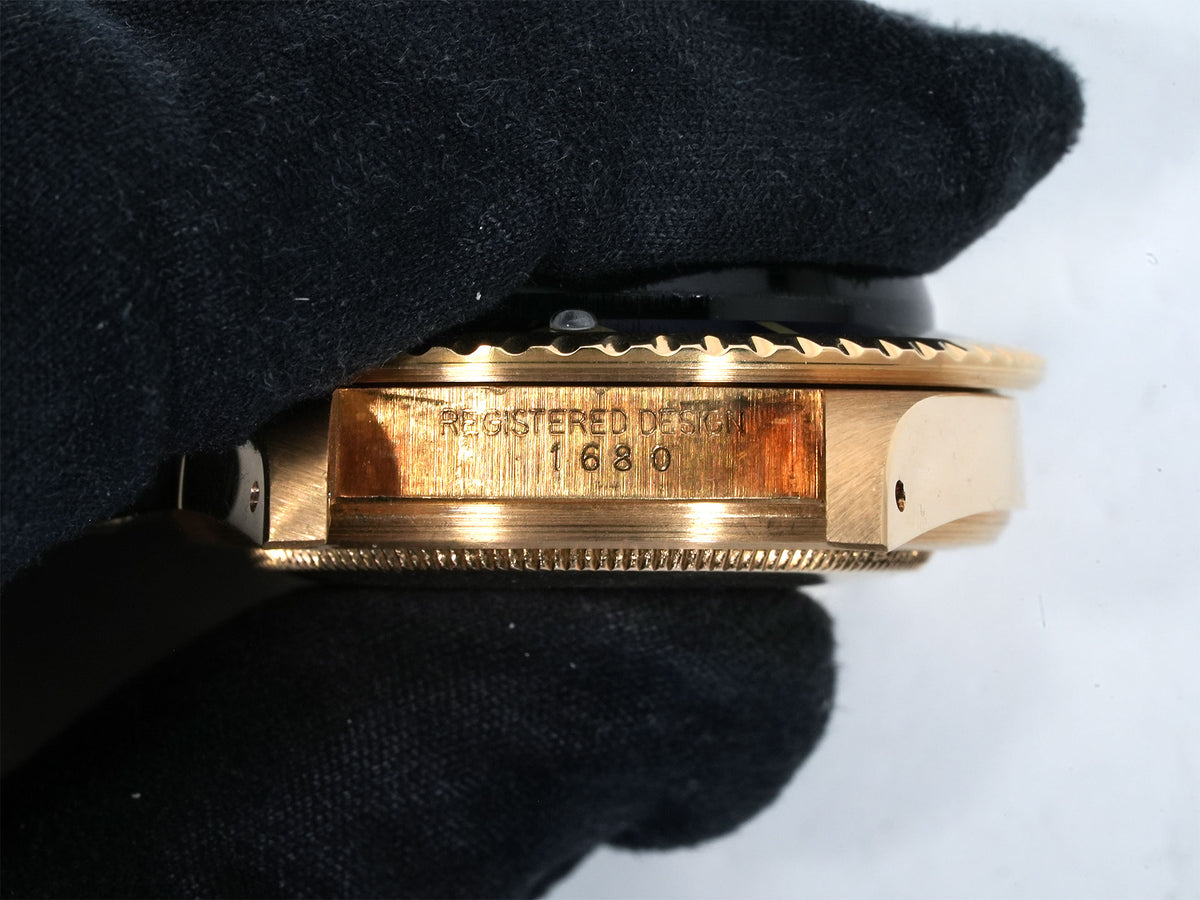 ロレックス サブマリーナー デイト Ref.1680/8 イエローゴールド ブルー文字盤 中古 esoad5tu