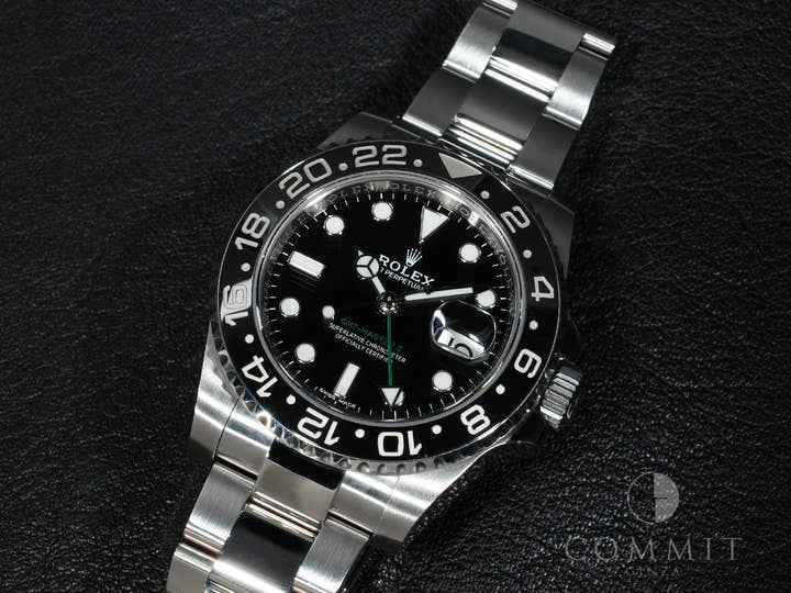 Rolex GMT Master II Ref.116710LN SS Black Dial Used 33wm3hjb