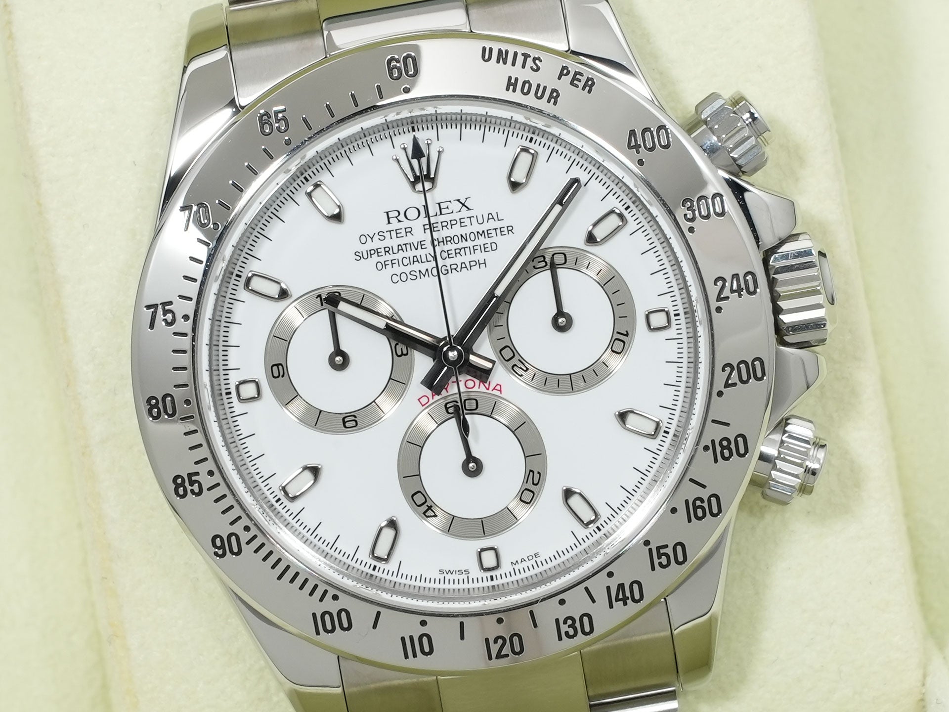 Rolex Daytona Ref. 116520 Stainless Steel White Dial Excellent Condition ewyqvgxj