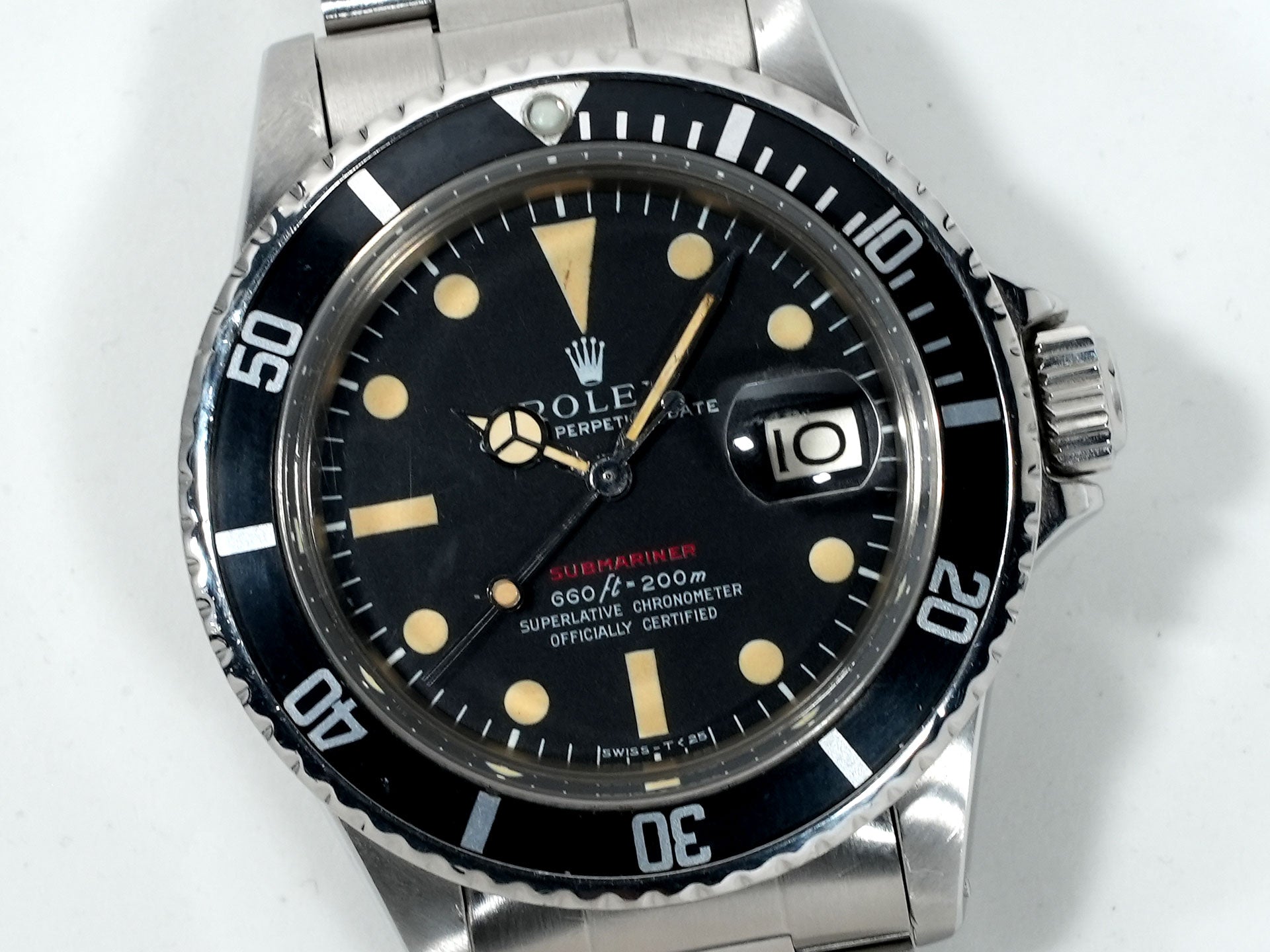 Rolex Submariner Date Ref. 1680 Stainless Steel Black Dial Pre-owned mjh4r975