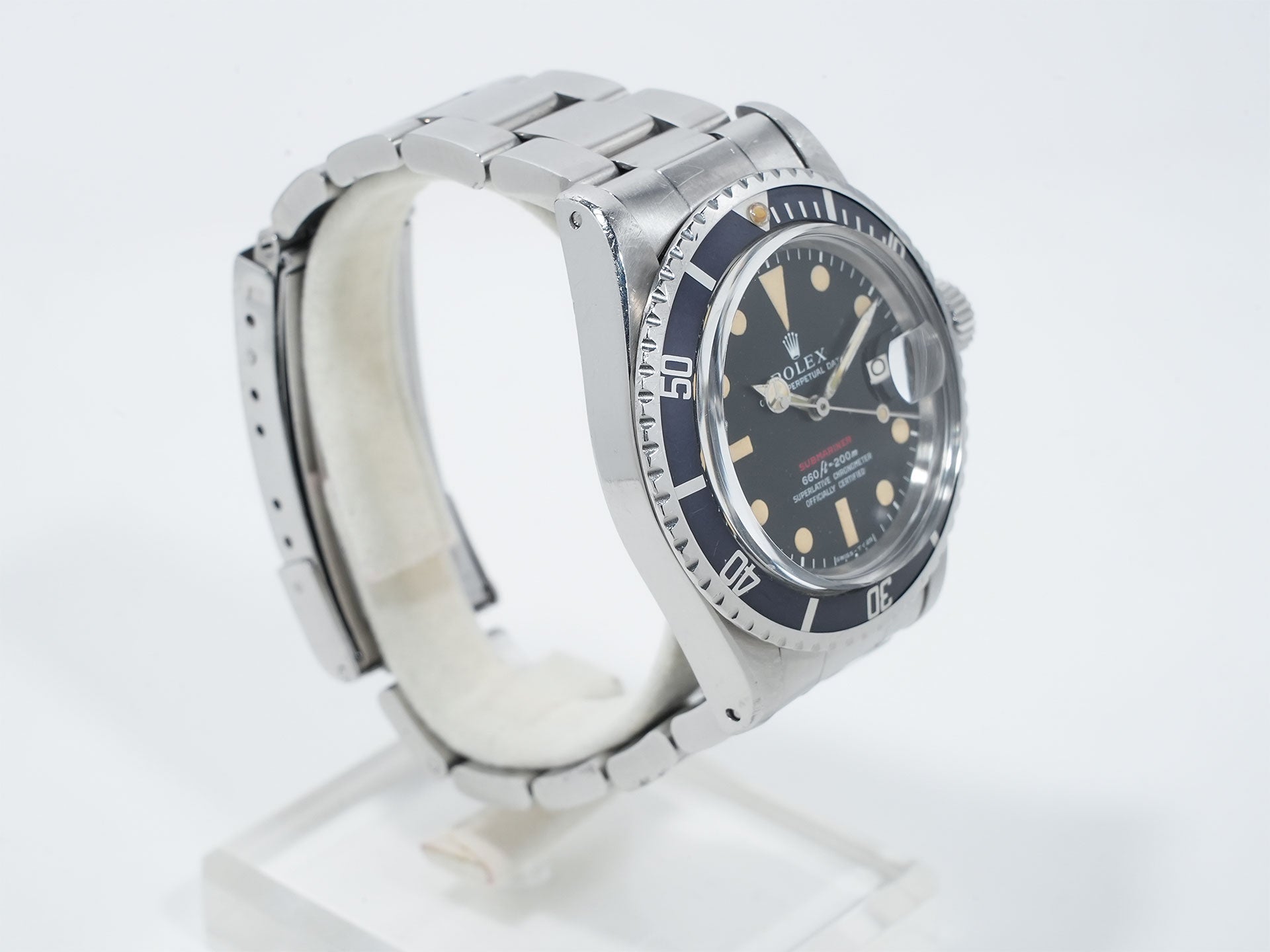 Pre-owned Rolex Submariner Date Ref. 1680 Stainless Steel Black Dial dwvu8hxk