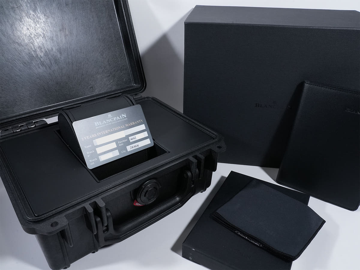 ブランパン フィフティ ファゾムス オートマティック Ref.5015-1130-52A SS ブラック文字盤 美品 xpsyn8uu