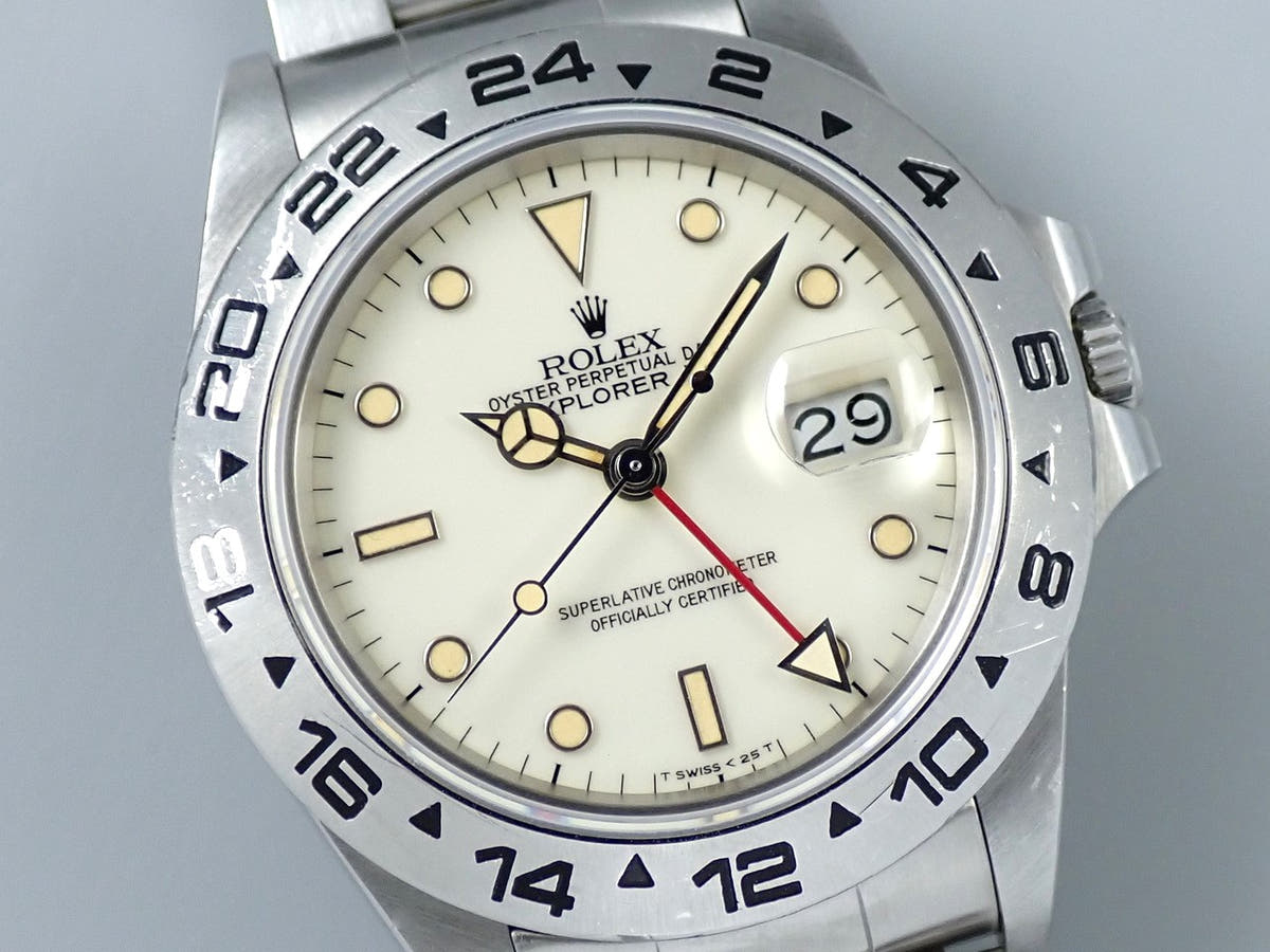 ロレックス エクスプローラーII Ref.16550 ホワイト文字盤 中古 0U077FU7