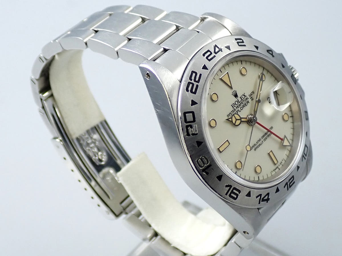 ロレックス エクスプローラーII Ref.16550 ホワイト文字盤 中古 0U077FU7