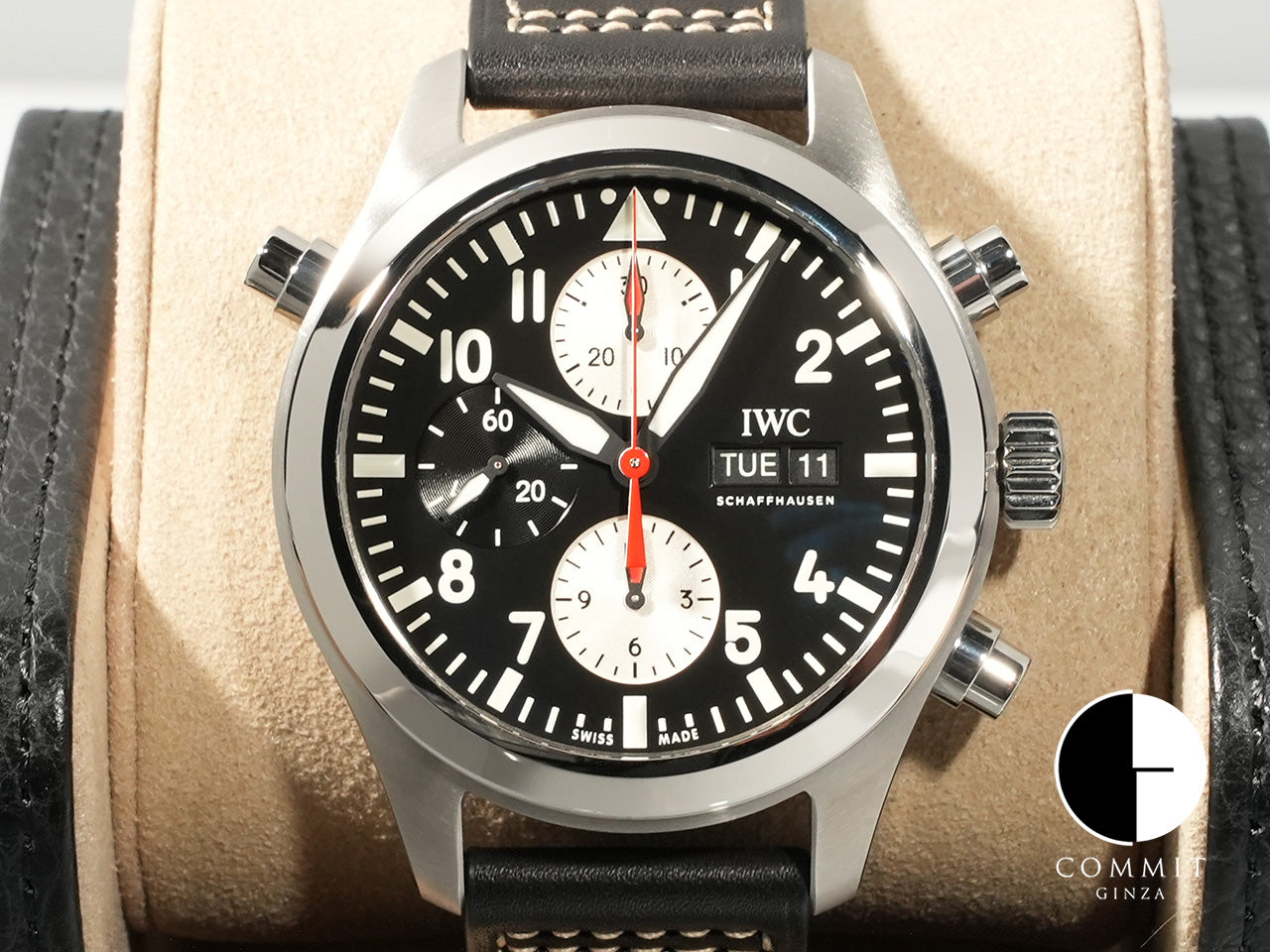 IWC Pilot's Watch Chronograph Ref.IW371813 SS Black Dial