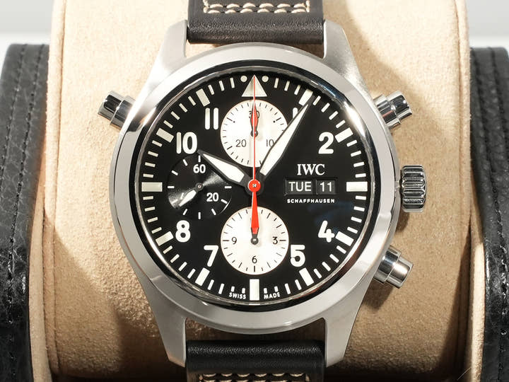 IWC パイロットウォッチ クロノグラフ Ref.IW371813 SS ブラック文字盤 未使用 6C483746