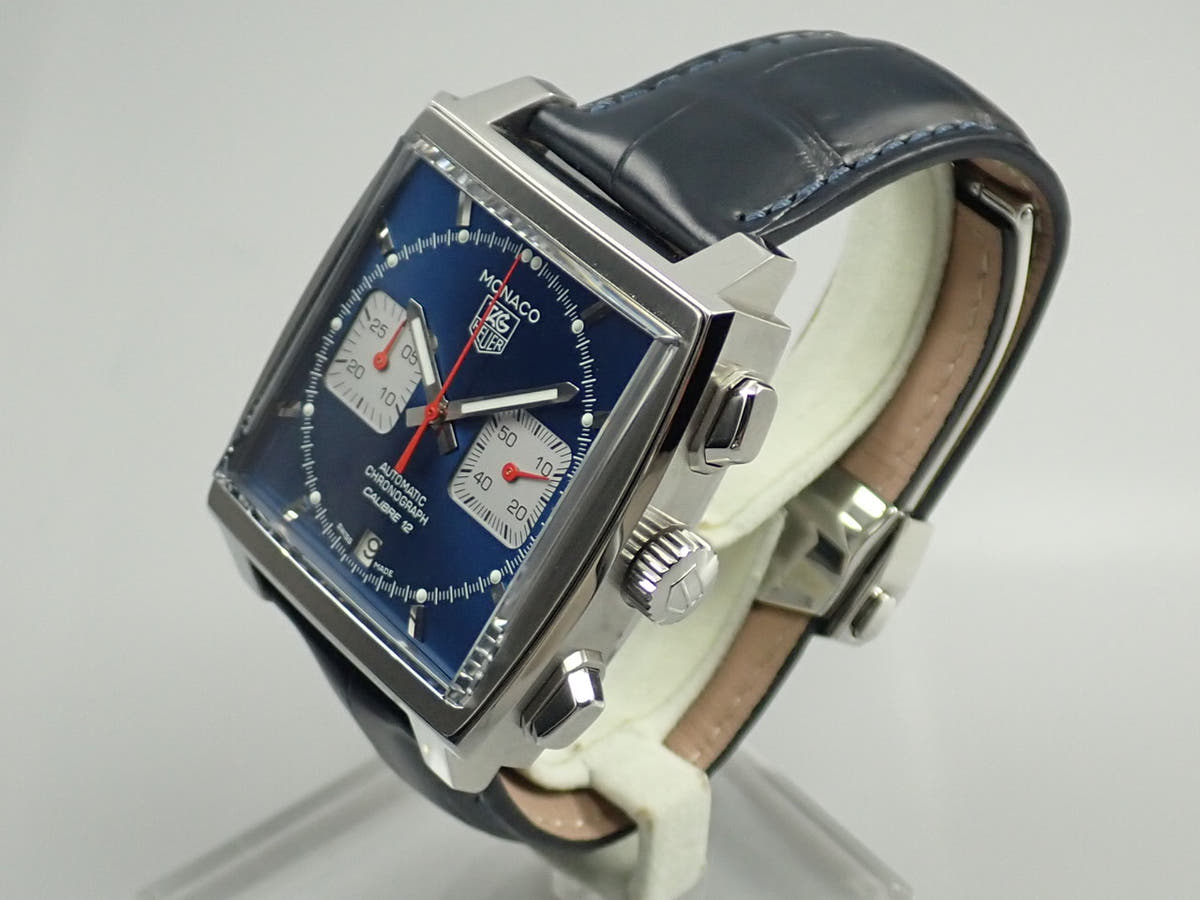 TAG Heuer Monaco Calibre 12 Chronograph Ref.CW2111.FC6183 Blue Dial Very Good Condition 26L864X5
