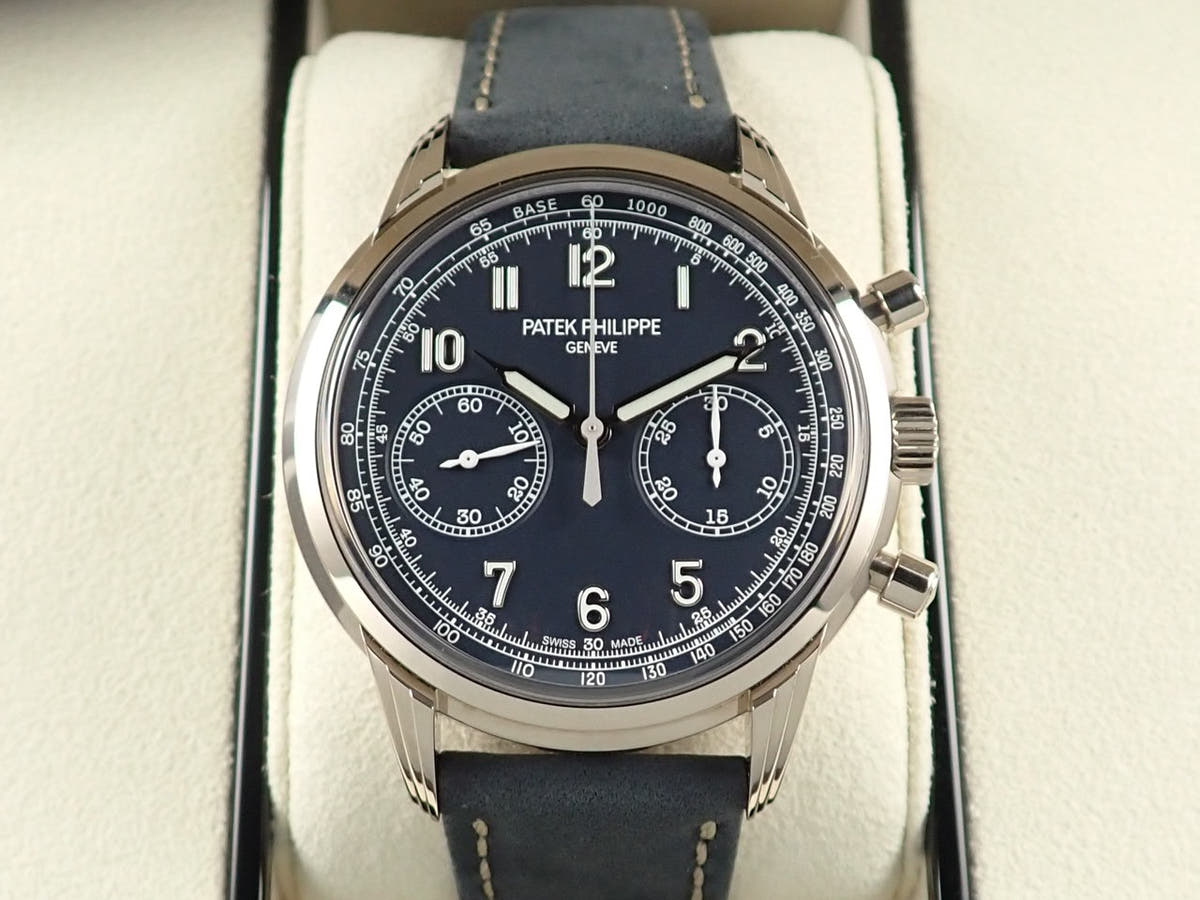 パテックフィリップ コンプリケーション クロノグラフ Ref.5172G-001 ブルー文字盤 美品 6CT77WVF