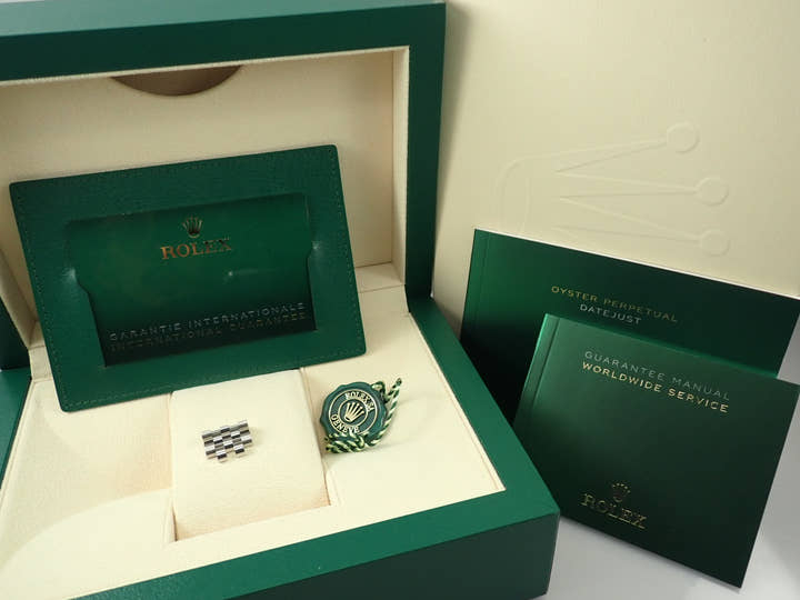 ロレックス デイトジャスト41 Ref.126334 ステンレススチール/ホワイトゴールド スレートローマン文字盤 ジュビリーブレスレット 極美品 L7071645