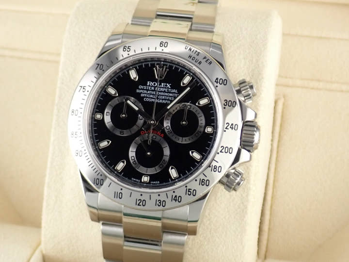 ロレックス デイトナ Ref.116520 ブラック文字盤 美品 daytona-558