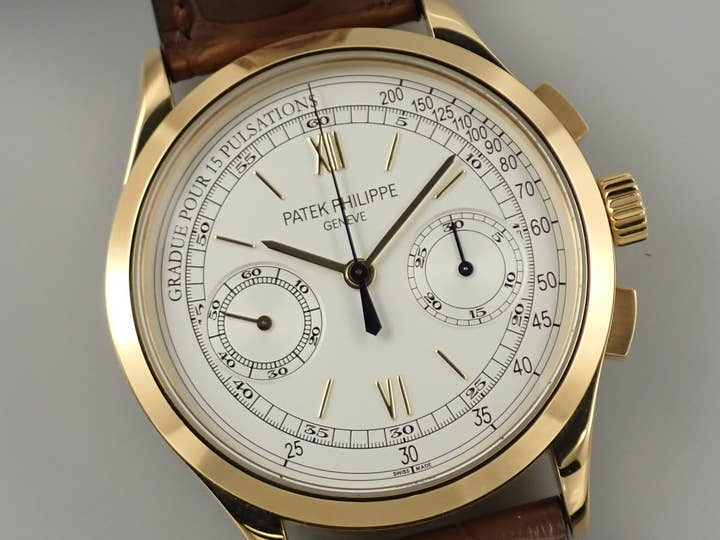 パテックフィリップ クロノグラフ Ref.5170J-001 イエローゴールド シルバー文字盤