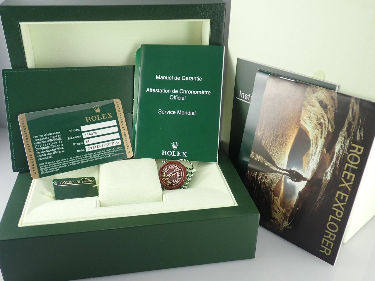 Rolex Explorer I M-number Roulette [Unused] &lt;Warranty, box, etc.&gt;