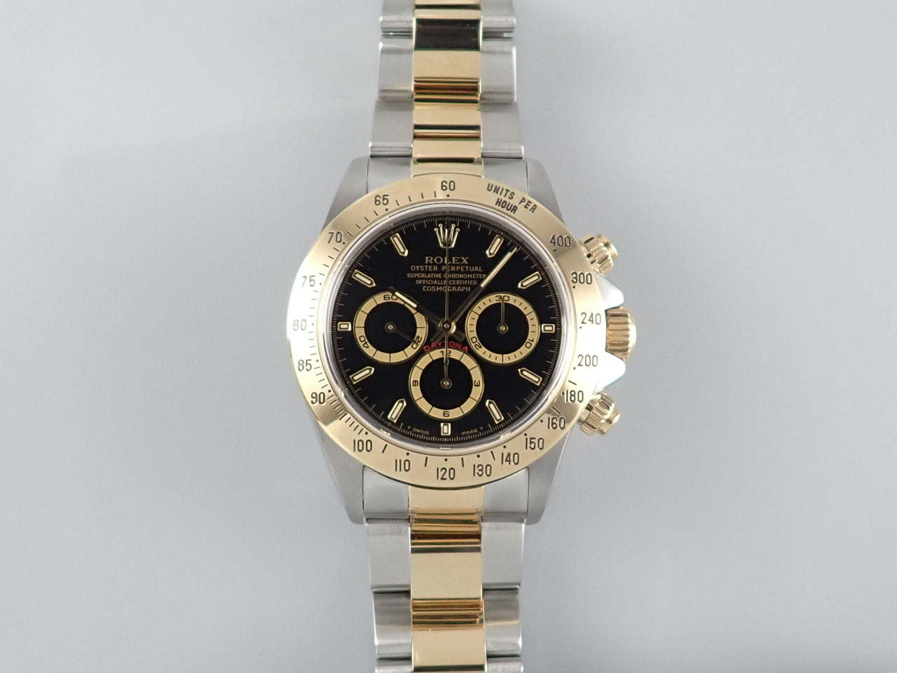 Rolex Daytona Combi El Primero Black Dial U-Serial Number &lt;Box&gt;