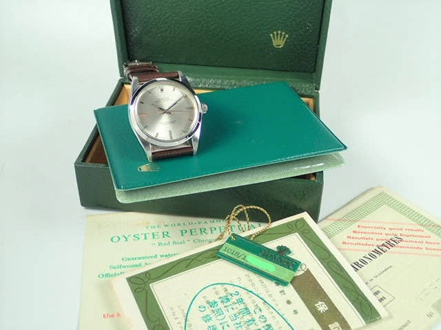ロレックス オイスターパーペチュアル Ref.1018 シルバー文字盤 中古 oyster-perpetual-34