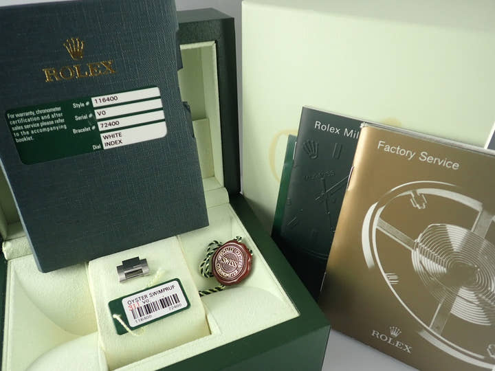 ロレックス ミルガウス Ref.116400 ホワイト文字盤 中古 milgauss-33