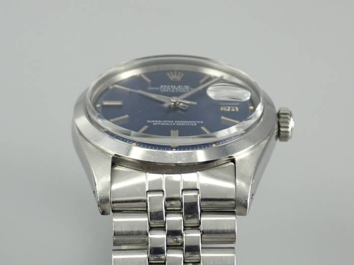 ロレックス デイトジャスト Ref.1600/0 ブルー文字盤 中古 datejust-196 ジュビリーブレスレット
