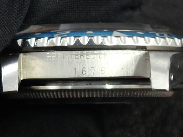 ロレックス GMTマスター Ref.1675 ステンレススチール ブラック文字盤 オイスターブレスレット
