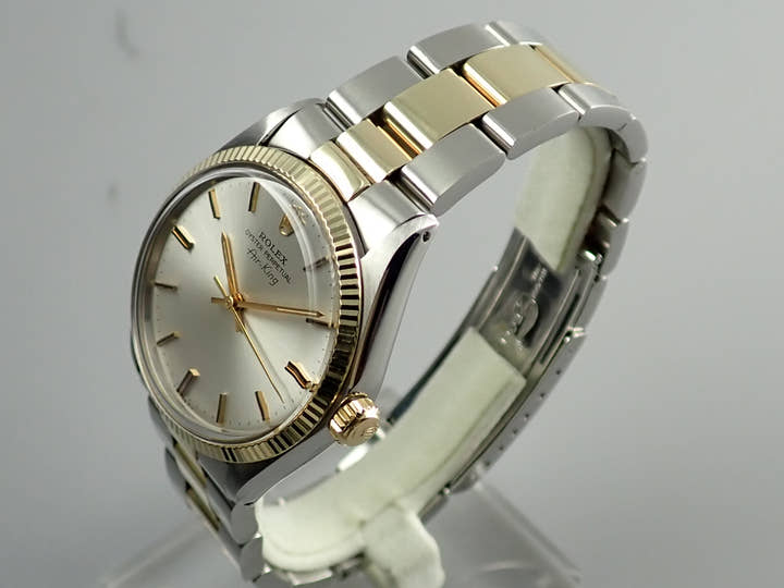 ロレックス エアキング Ref.5501 シルバー文字盤 中古 airking-41