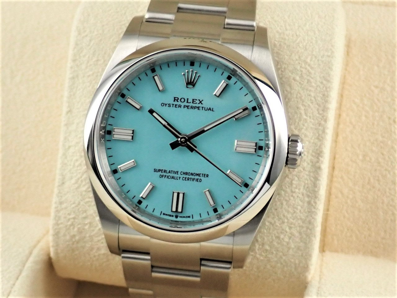 Rolex New Oyster Perpetual 36 Turquoise Dial [Excellent Condition] &lt;Warranty, Box, etc.&gt;