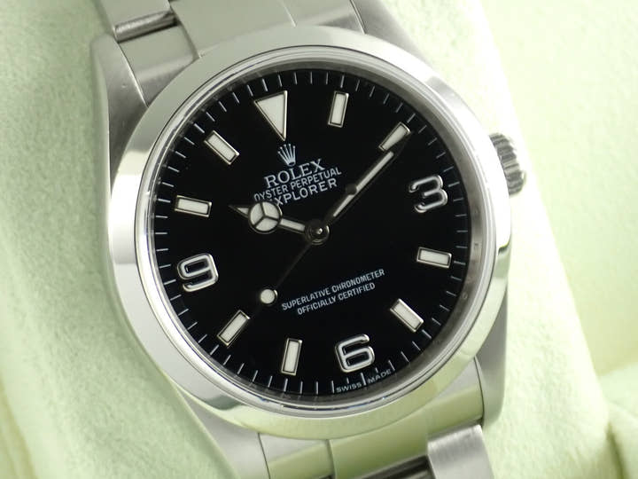ロレックス エクスプローラーI Ref.114270 ステンレススチール ブラック文字盤