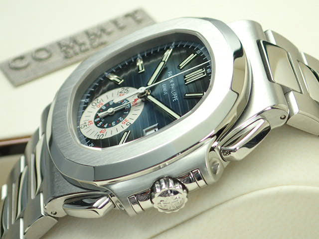 パテックフィリップ ノーチラス Ref.5980/1A-001 ブラックブルー文字盤 中古 nautilus-45