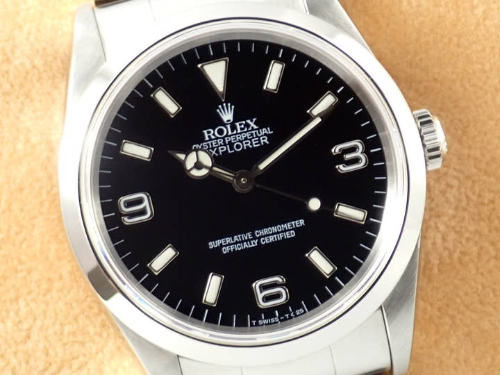 ロレックス エクスプローラーI Ref.14270 ステンレススチール ブラック文字盤