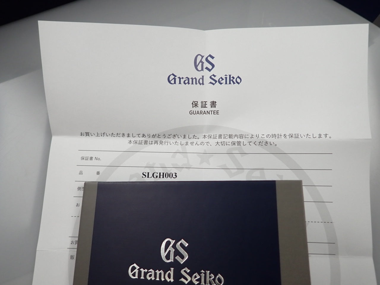 Grand Seiko Mechanical Hi-Beat 36000 [Excellent condition] &lt;Warranty, box, etc.&gt;