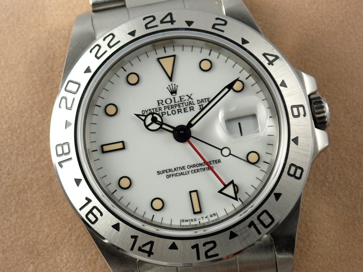 ロレックス エクスプローラーII Ref.16570 ホワイト文字盤 中古 explorer2-145