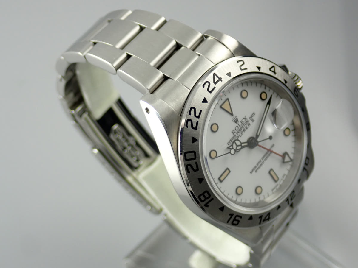 ロレックス エクスプローラーII Ref.16570 ホワイト文字盤 中古 explorer2-145