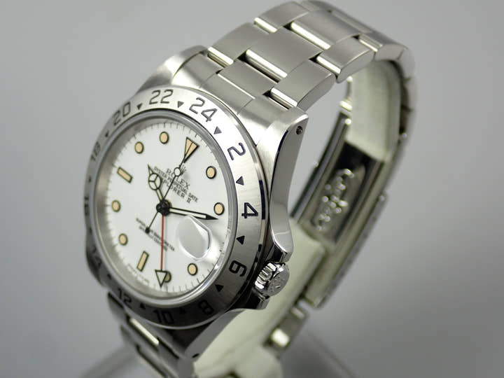 ロレックス エクスプローラーII Ref.16570 ホワイト文字盤 中古 explorer2-145