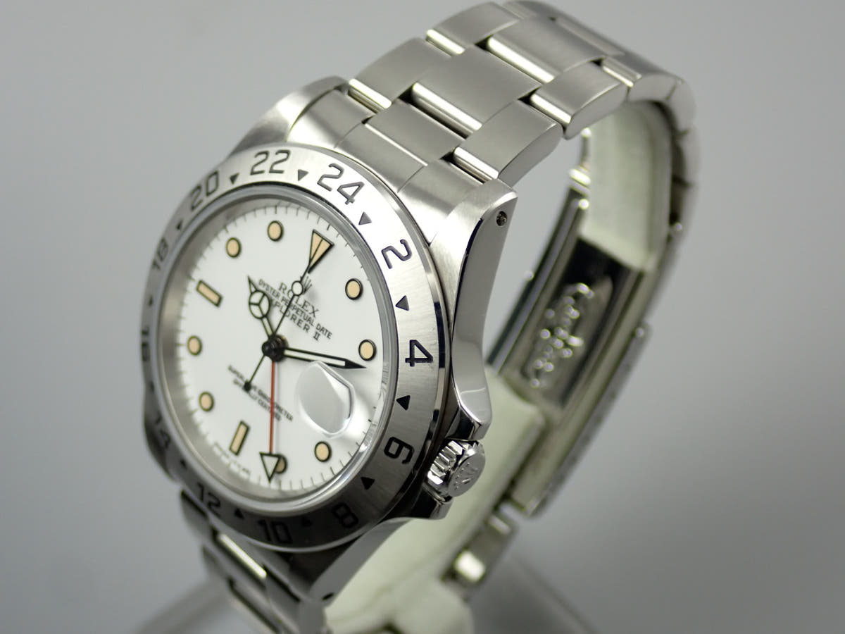 ロレックス エクスプローラーII Ref.16570 ホワイト文字盤 中古 explorer2-145