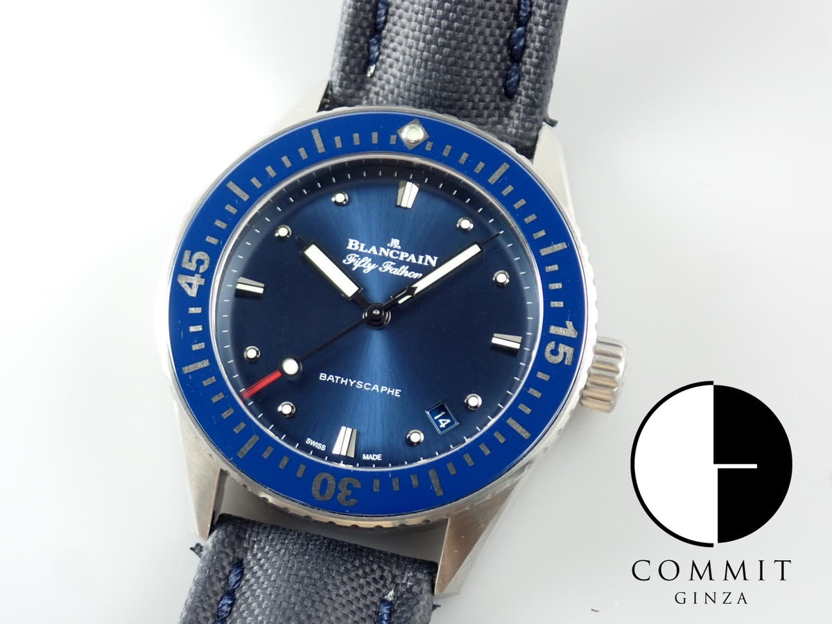 Blancpain Fifty Fathoms Ref.5100-1140-O52A Blue Dial Used fifty-fathoms-10