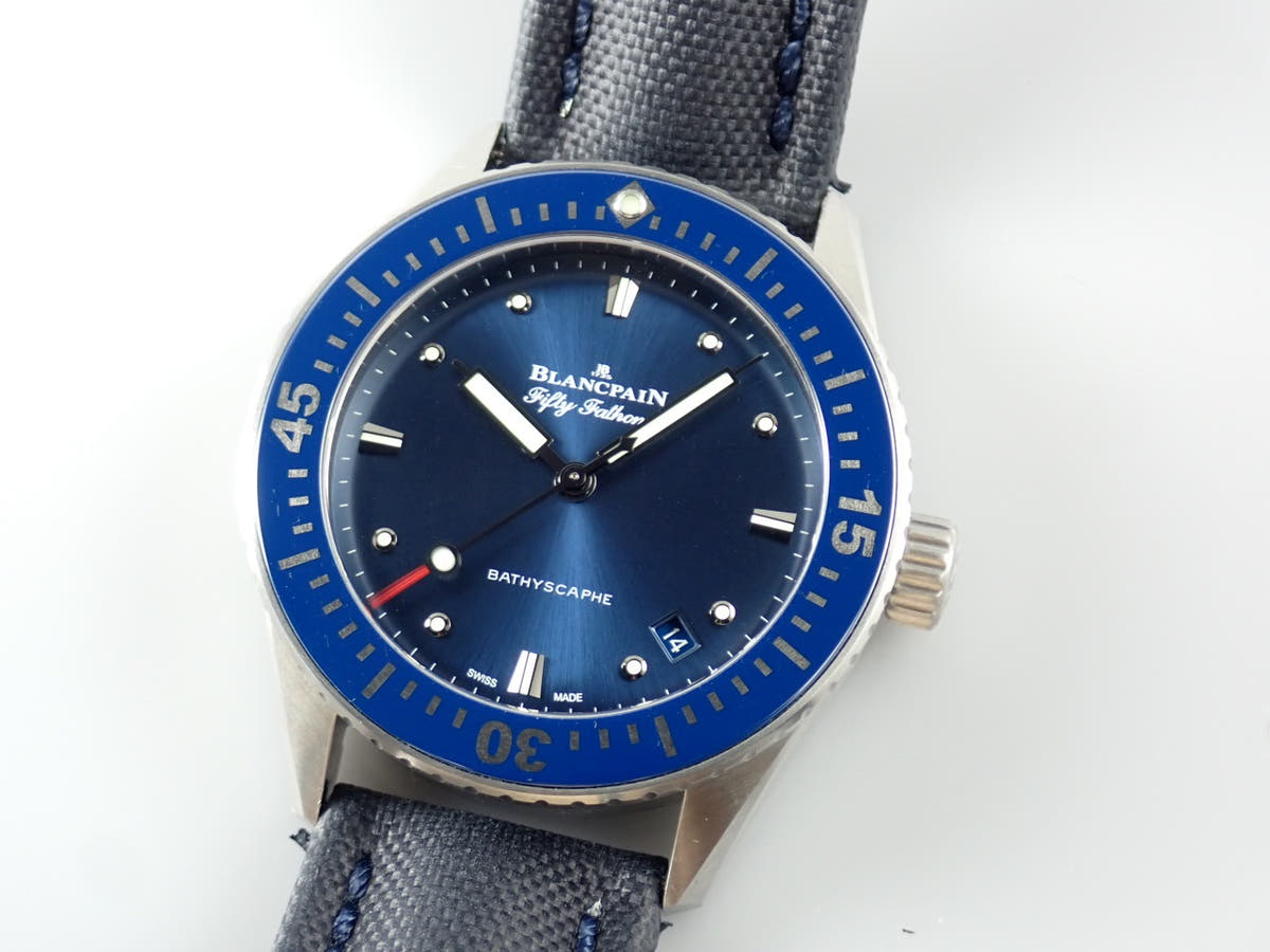 Blancpain Fifty Fathoms Ref.5100-1140-O52A Blue Dial Used fifty-fathoms-10