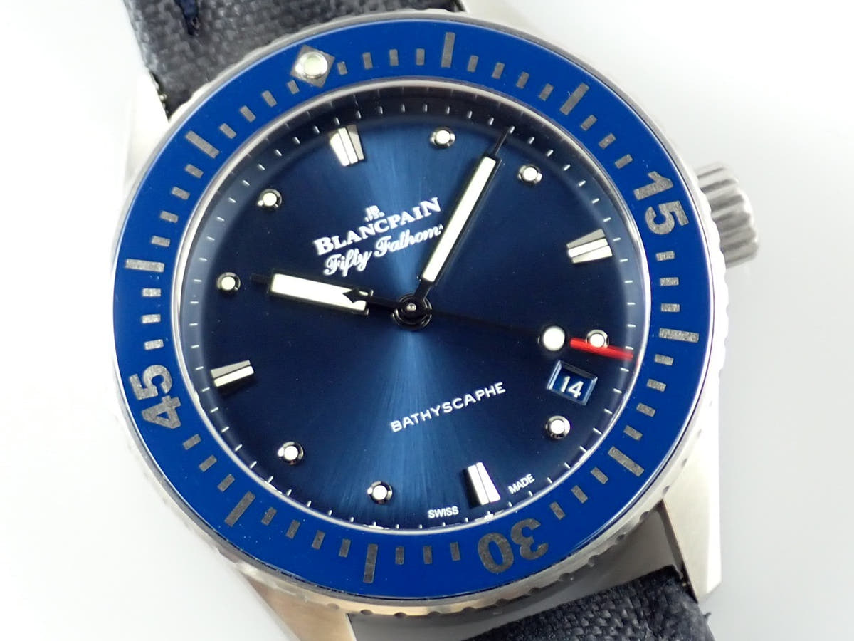 Blancpain Fifty Fathoms Ref.5100-1140-O52A Blue Dial Used fifty-fathoms-10